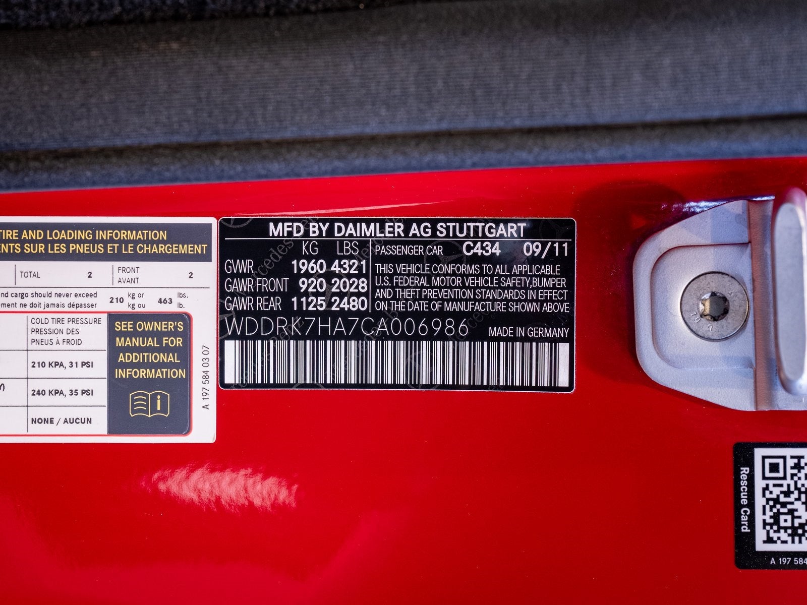 2012 Mercedes-Benz SLS AMG® Base