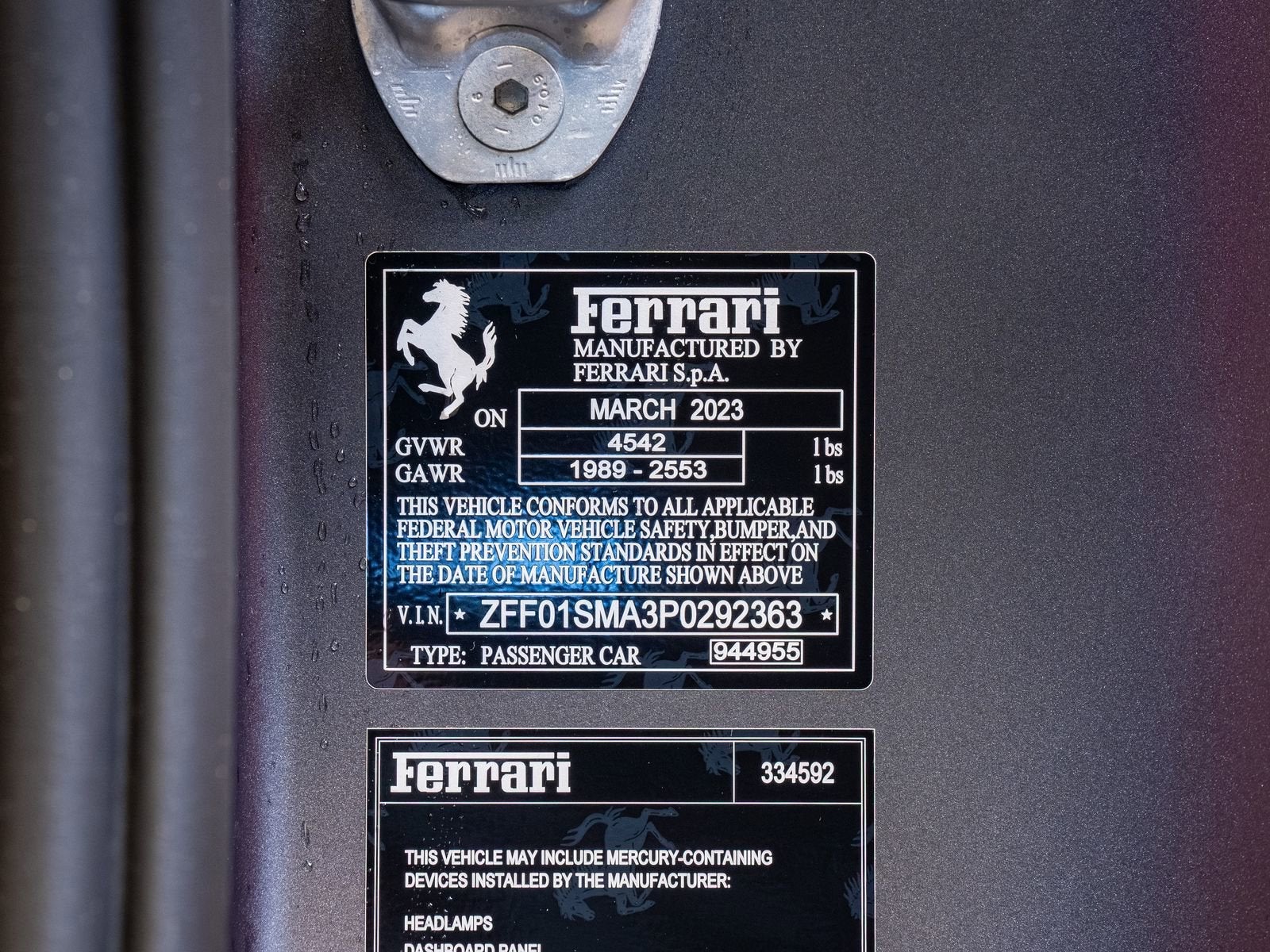 2023 Ferrari 296 GTS Base