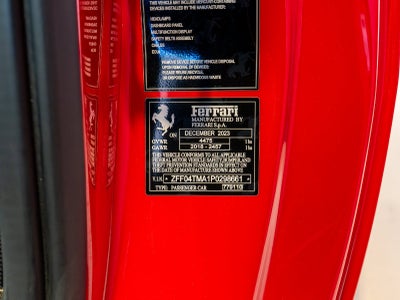 2023 Ferrari 812 Competizione A Base