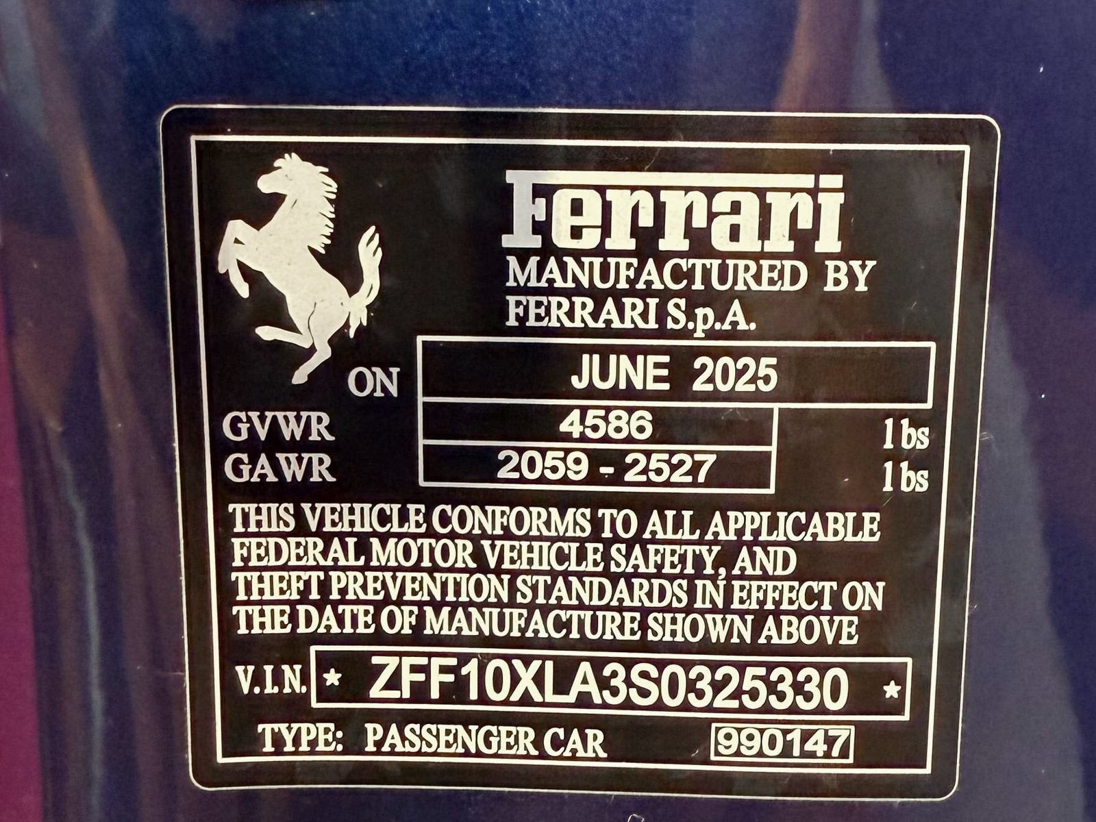 2025 Ferrari 12Cilindri Base