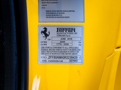 2019 Ferrari 488 Spider Base