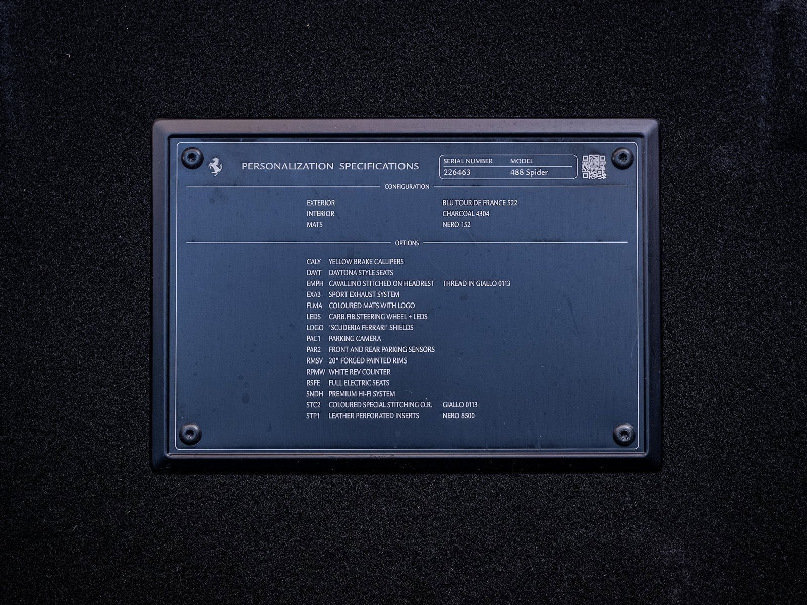 2017 Ferrari 488 Spider Base