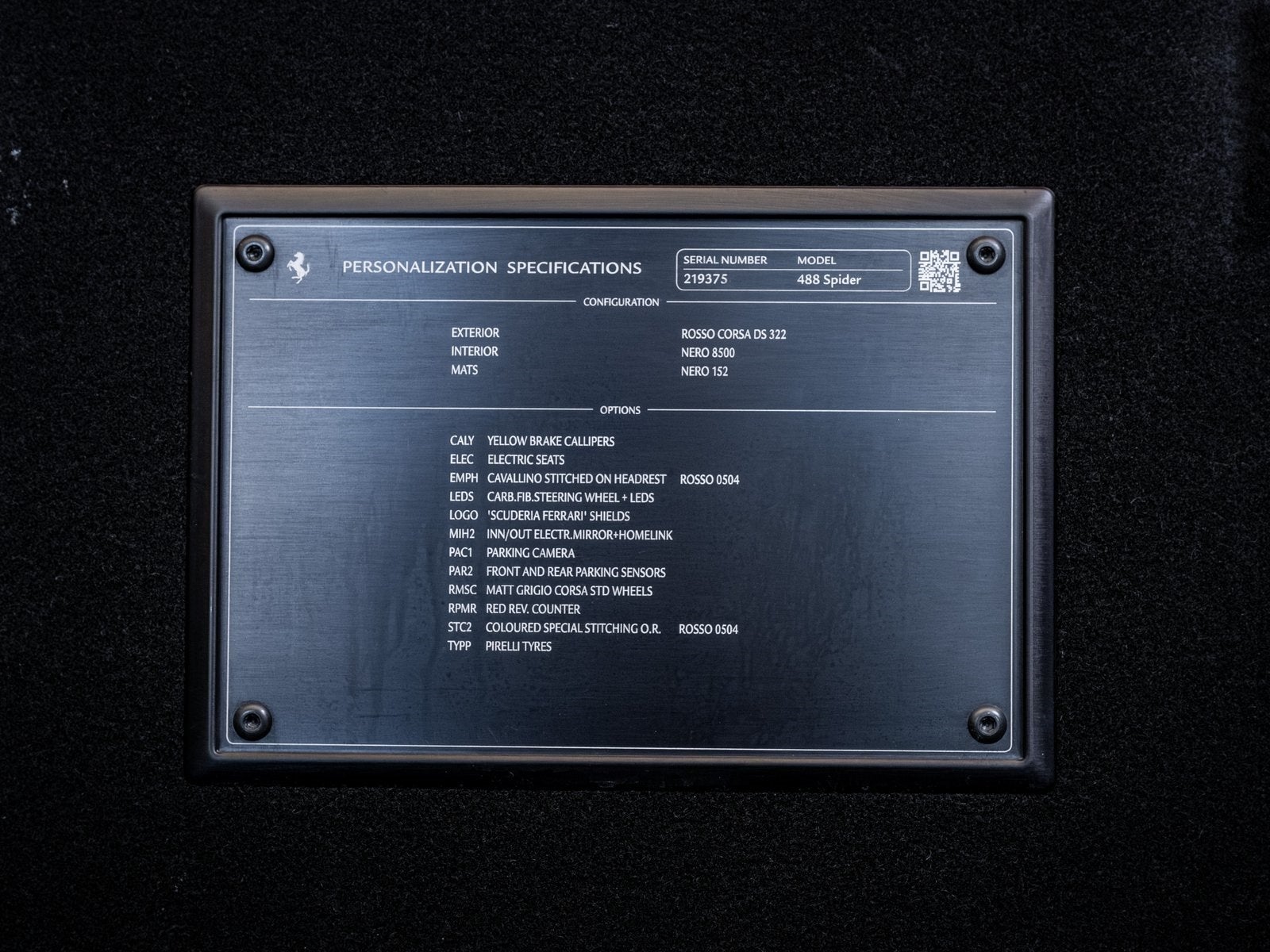 2016 Ferrari 488 Spider Base