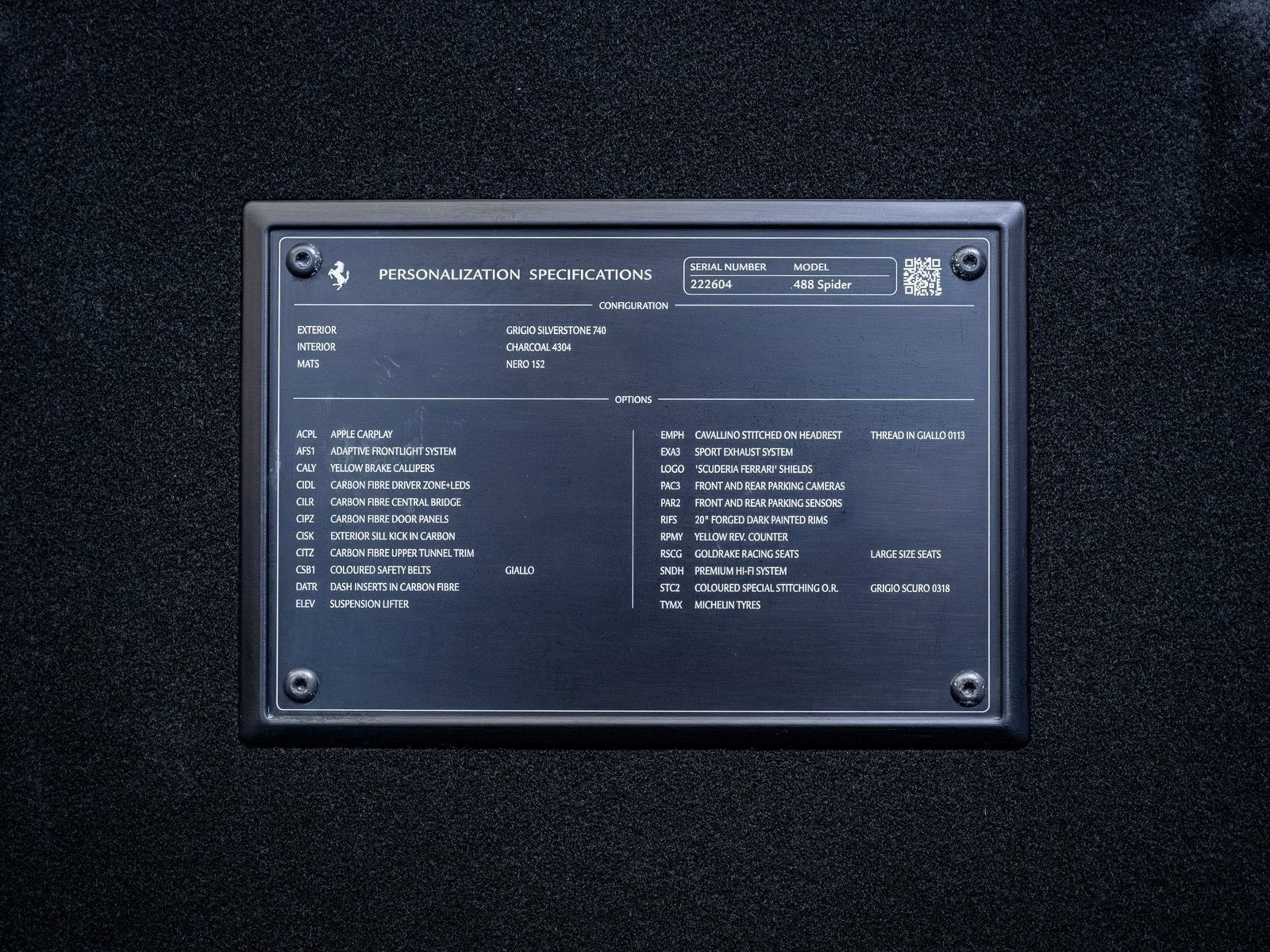 2017 Ferrari 488 Spider Base