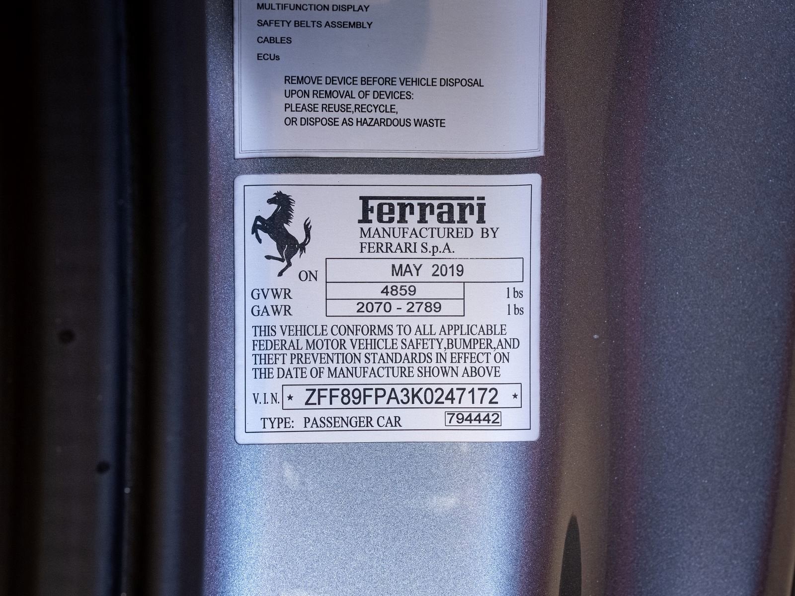 2019 Ferrari Portofino Base