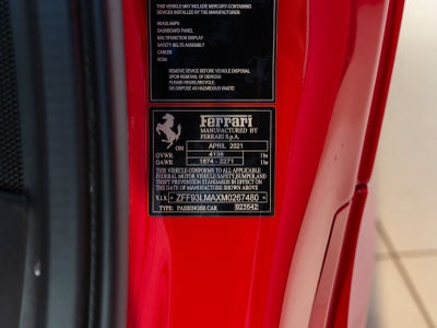 2021 Ferrari F8 Spider Base