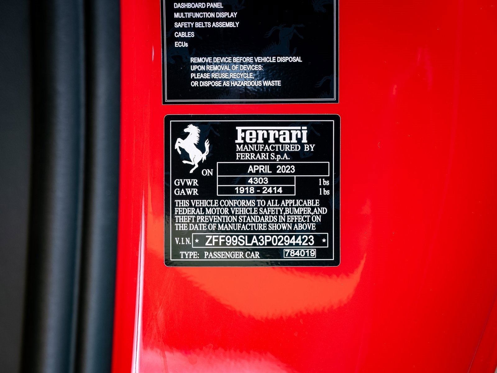 2023 Ferrari 296 GTB Base