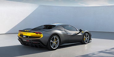 Ferrari 296 GTB Front Side View in Redwood City CA